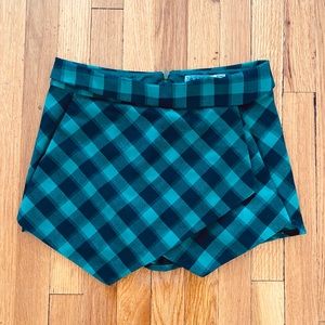 Plaid Mini Skort